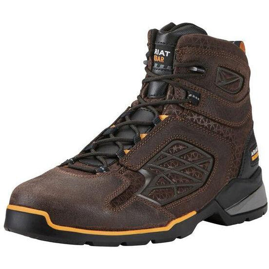 Ariat Men's Rebar Flex 6" Comp Toe Work Boot- Chocolate Brown 10021495 7 / Medium / Brown - Overlook Boots