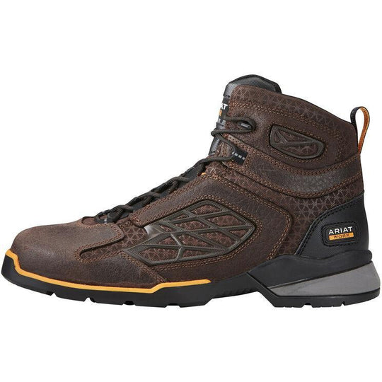 Ariat Men's Rebar Flex 6" Comp Toe Work Boot- Chocolate Brown 10021495  - Overlook Boots