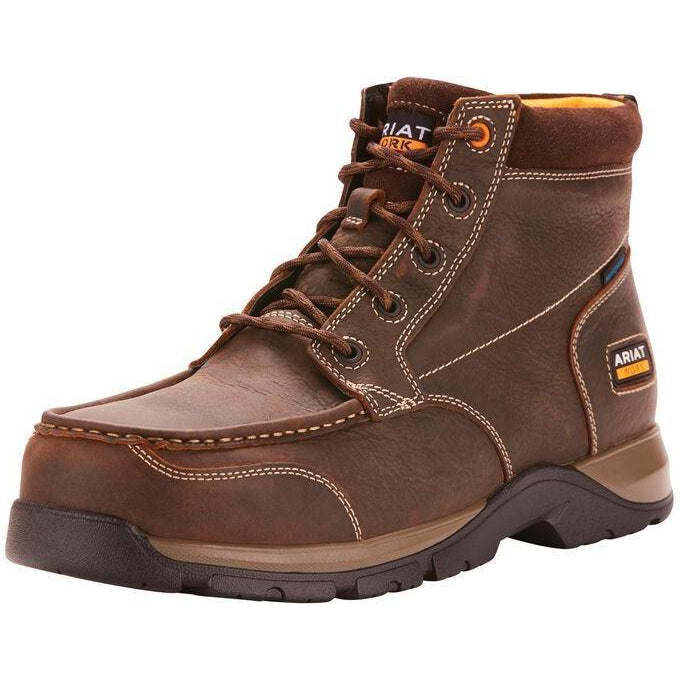 Ariat Men's Edge LTE Chukka 6" Composite Toe Work Boot- Brown - 10024953 - Overlook Boots