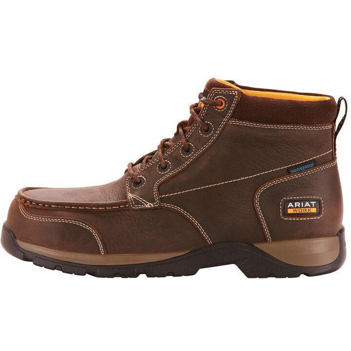 Ariat Men's Edge LTE Chukka 6" Composite Toe Work Boot- Brown - 10024953 - Overlook Boots