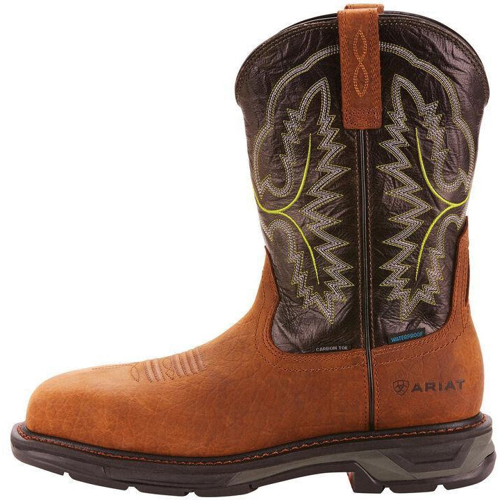Ariat Men's WorkHog XT 11" Carbon Toe WP Western Work Boot - Bark - 10024966  - Overlook Boots