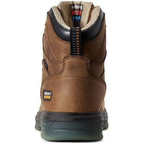 Ariat Men's Turbo H2O CSA 6" Carbon Toe WP PR Work Boot - Bark - 10029132  - Overlook Boots