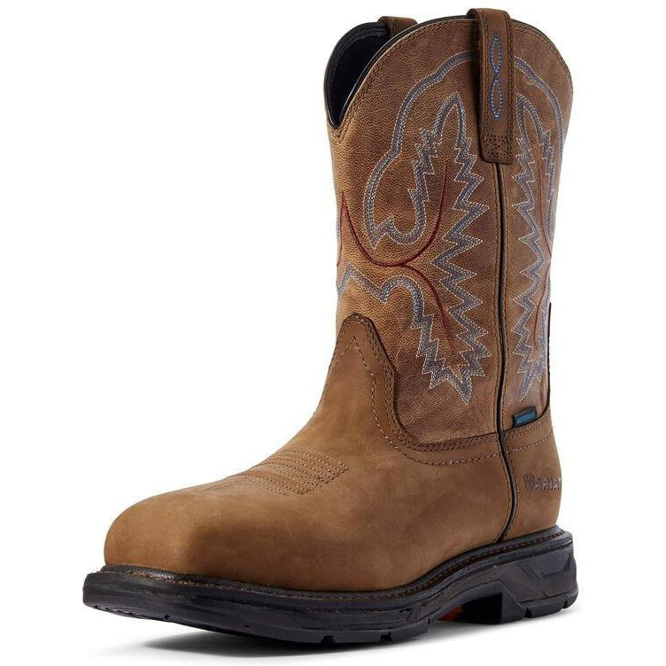 Ariat Men's WorkHog XT 11" Soft Toe Western Work Boot - Brown - 10031474 7 / Medium / Brown - Overlook Boots