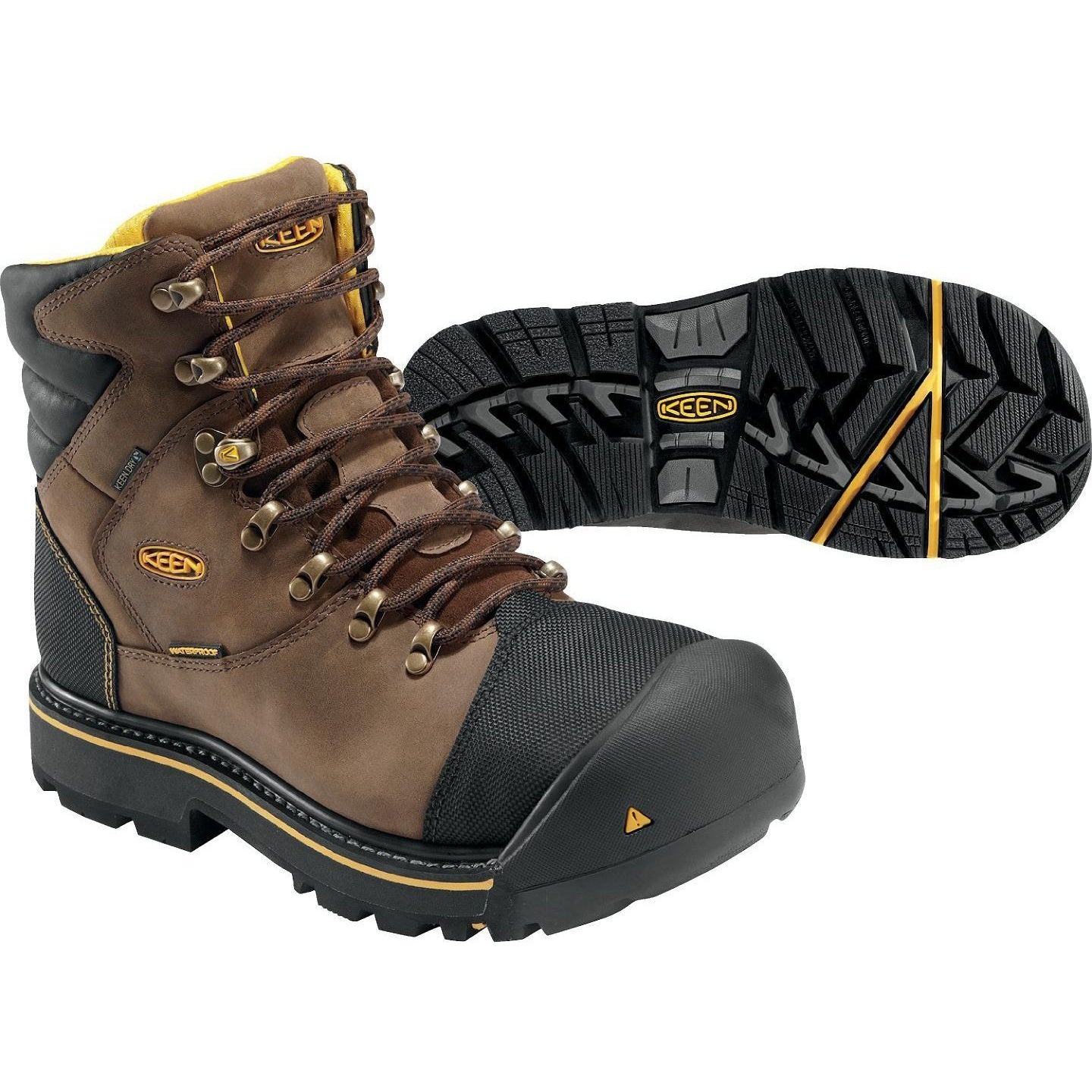 Keen Utility Men's Milwaukee Steel Toe WP Work Boots - Brown - 1009174  - Overlook Boots