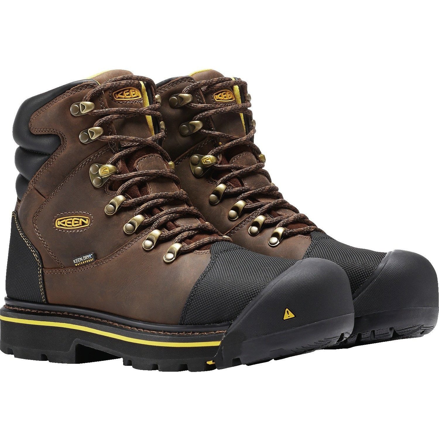 Keen Utility Men's Milwaukee Steel Toe WP Work Boots - Brown - 1009174 8 / Medium / Brown - Overlook Boots