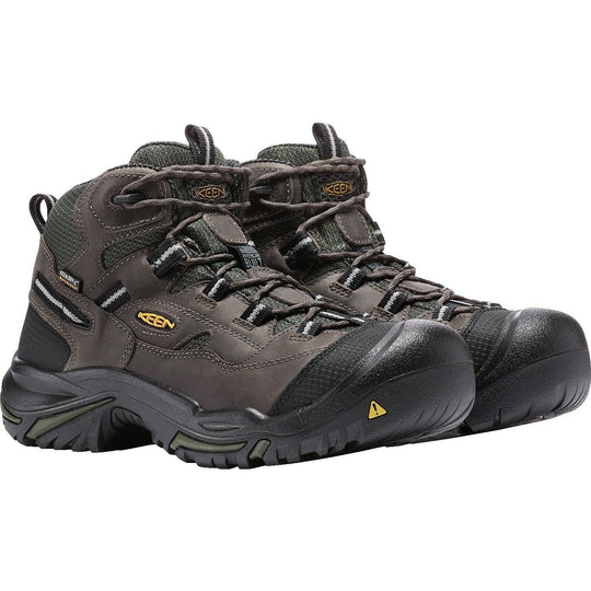 Keen Utility Men's Braddock Stl American Built Waterproof Work Boot 1011243 7.0 / Medium / Gray - Overlook Boots