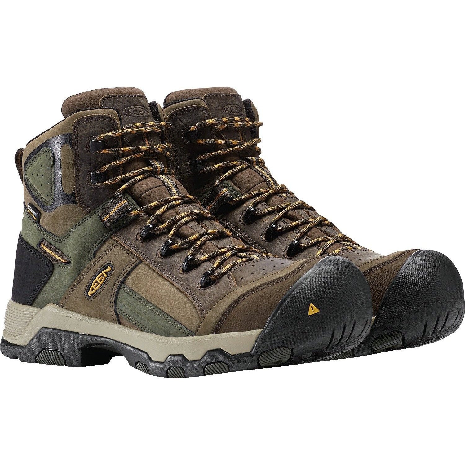 Keen Utility Men's Davenport 6" Mid Comp Toe WP Work Boot - Brown - 1016962  - Overlook Boots