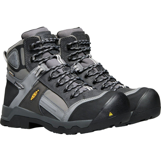 Keen Utility Men's Davenport 6" Mid Composite Toe Ins Waterproof Work Boot Gray - 1017804 7.0 / Medium / Gray - Overlook Boots