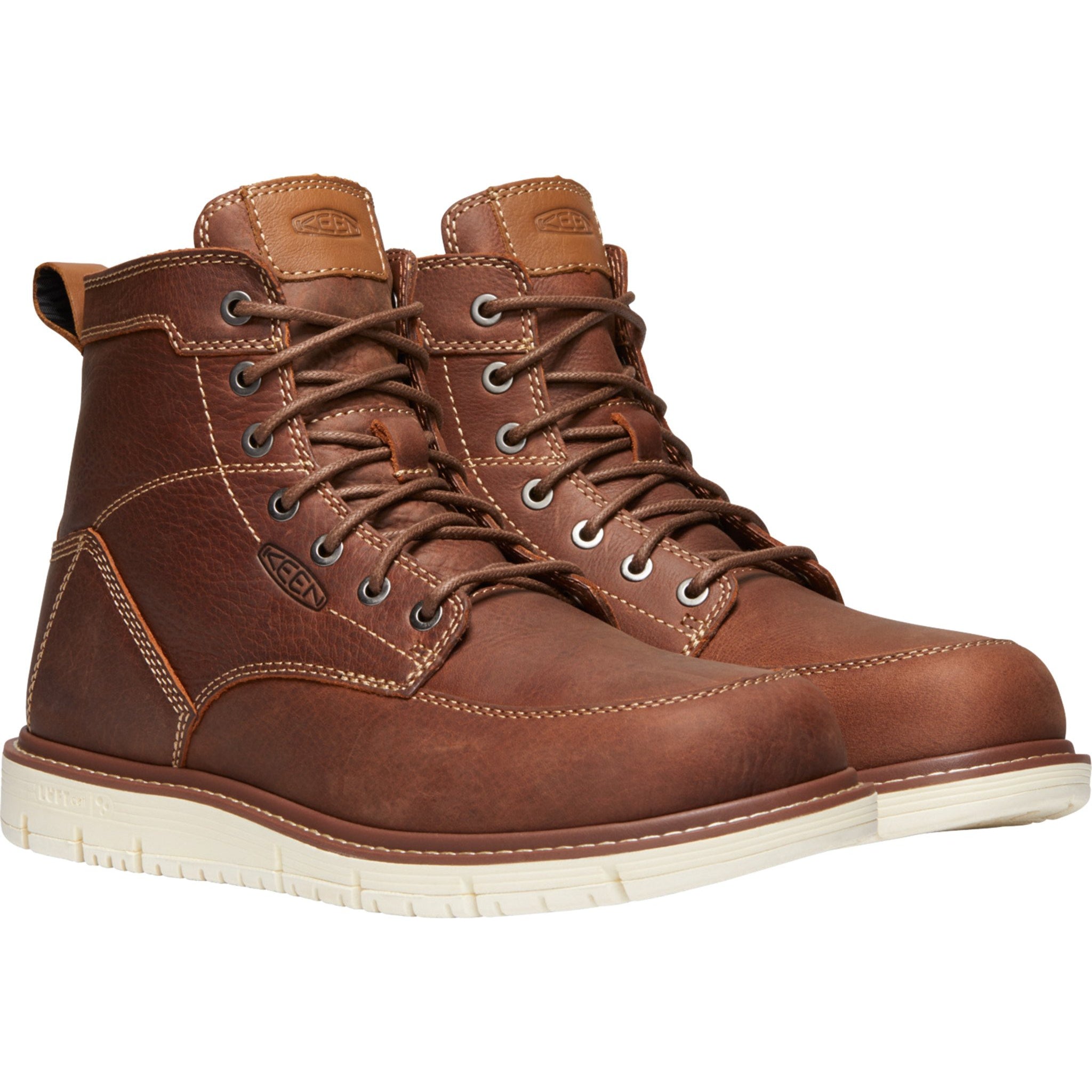 Keen Utility Men's San Jose 6" Soft Toe Work Boot Gingerbread- 1020146 7 / Medium / Brown - Overlook Boots