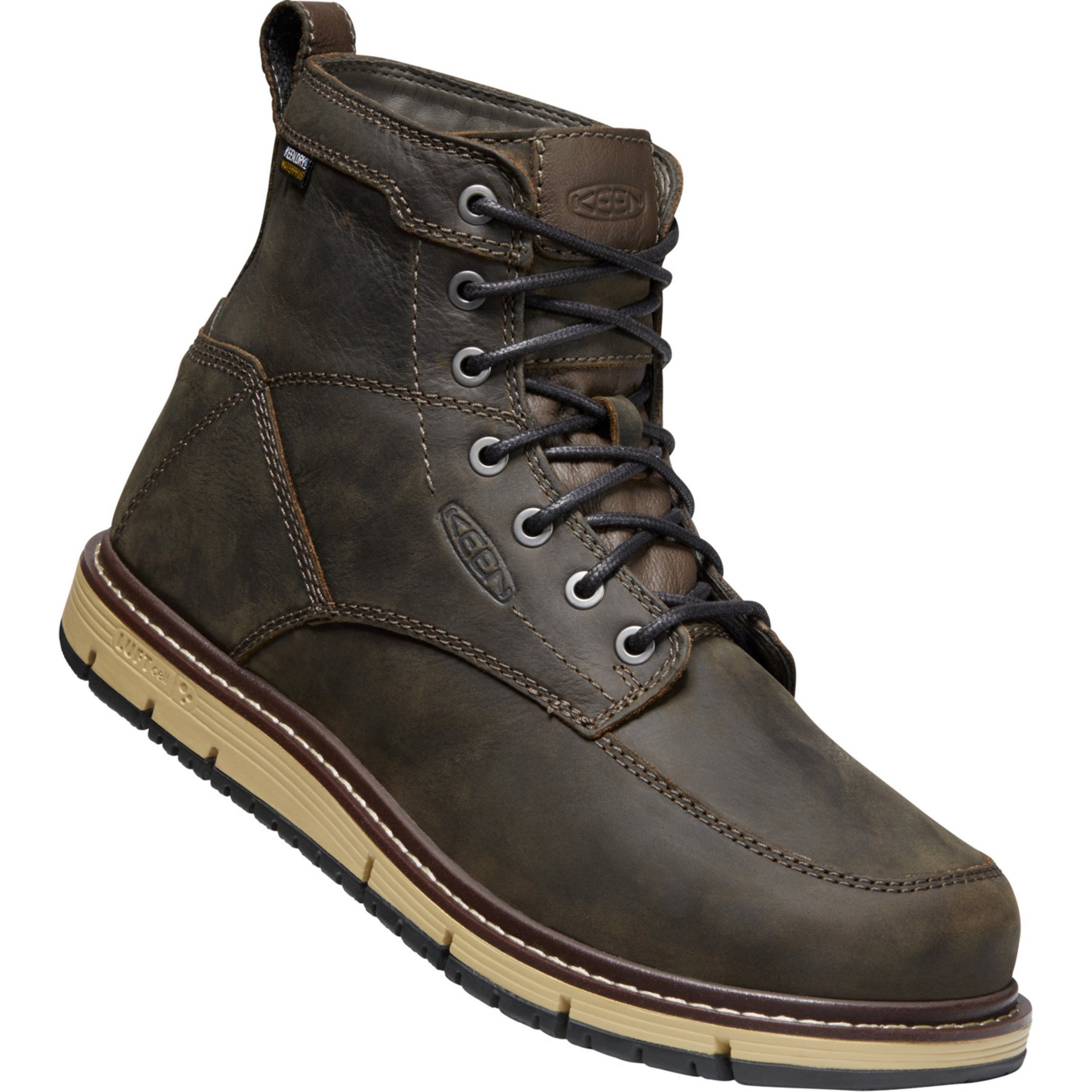 Keen Utility Men's San Jose 6" Soft Toe WP Work Boot - Brown - 1023203  - Overlook Boots