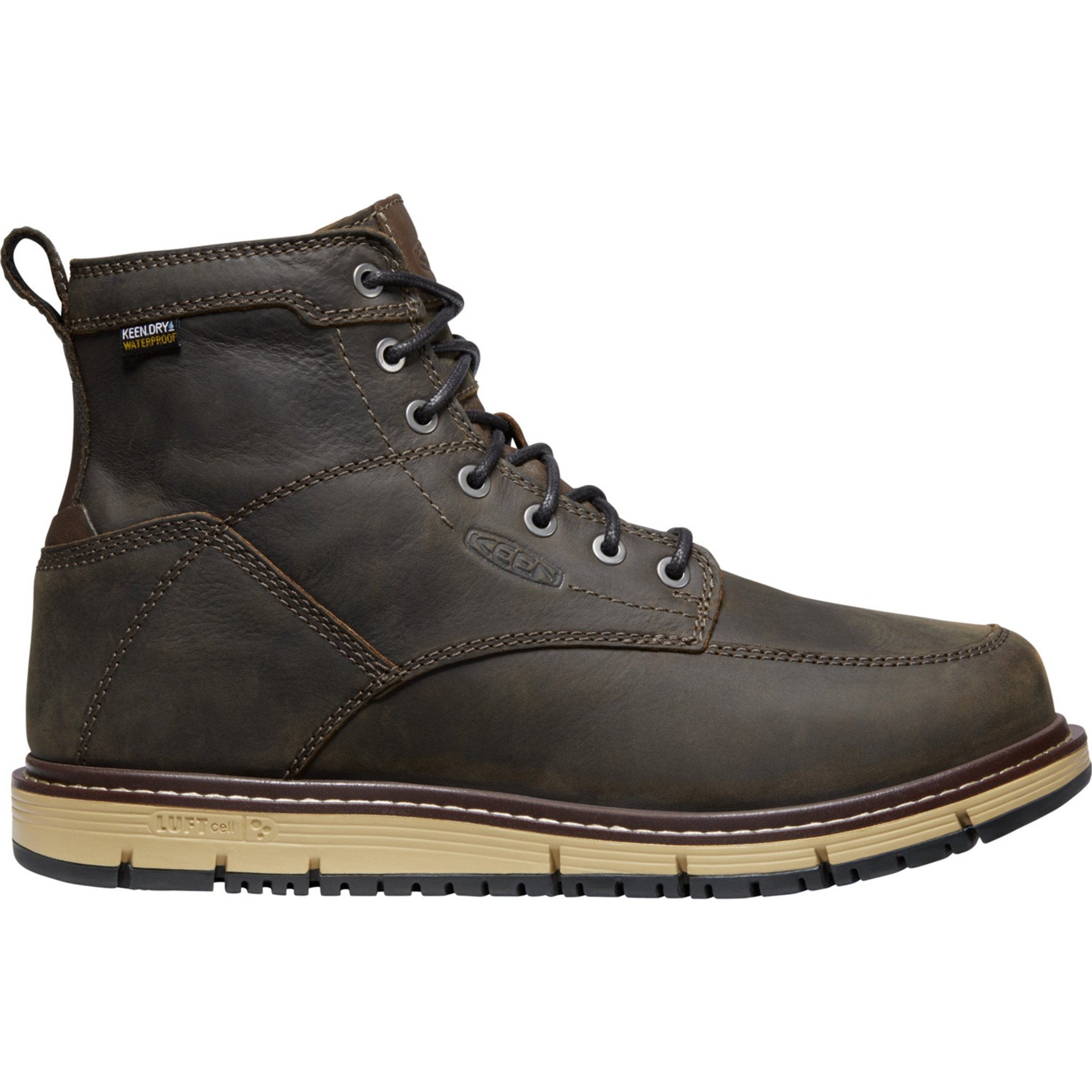 Keen Utility Men's San Jose 6" Soft Toe WP Work Boot - Brown - 1023203  - Overlook Boots