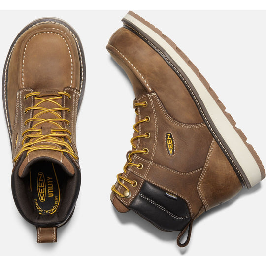 Keen Utility Men's Cincinnati 6" Carbon-Fibre Toe Wedge Waterproof Work Boot 1023222 - Overlook Boots