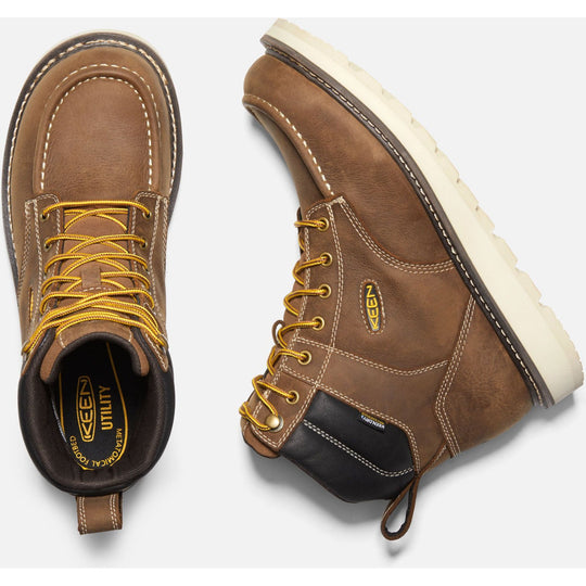 KEEN Utility Men's Cincinnati 6" Soft Toe Waterproof Wedge Work Boot - 1023223 - Overlook Boots