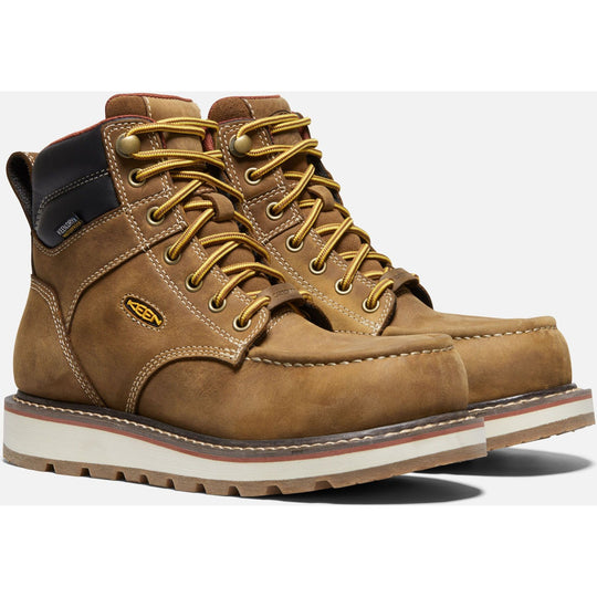 Keen Utility Women's Cincinnati 6" Carbon-Fiber Toe WP Work Boot 1023224 5 / Medium / Brown - Overlook Boots