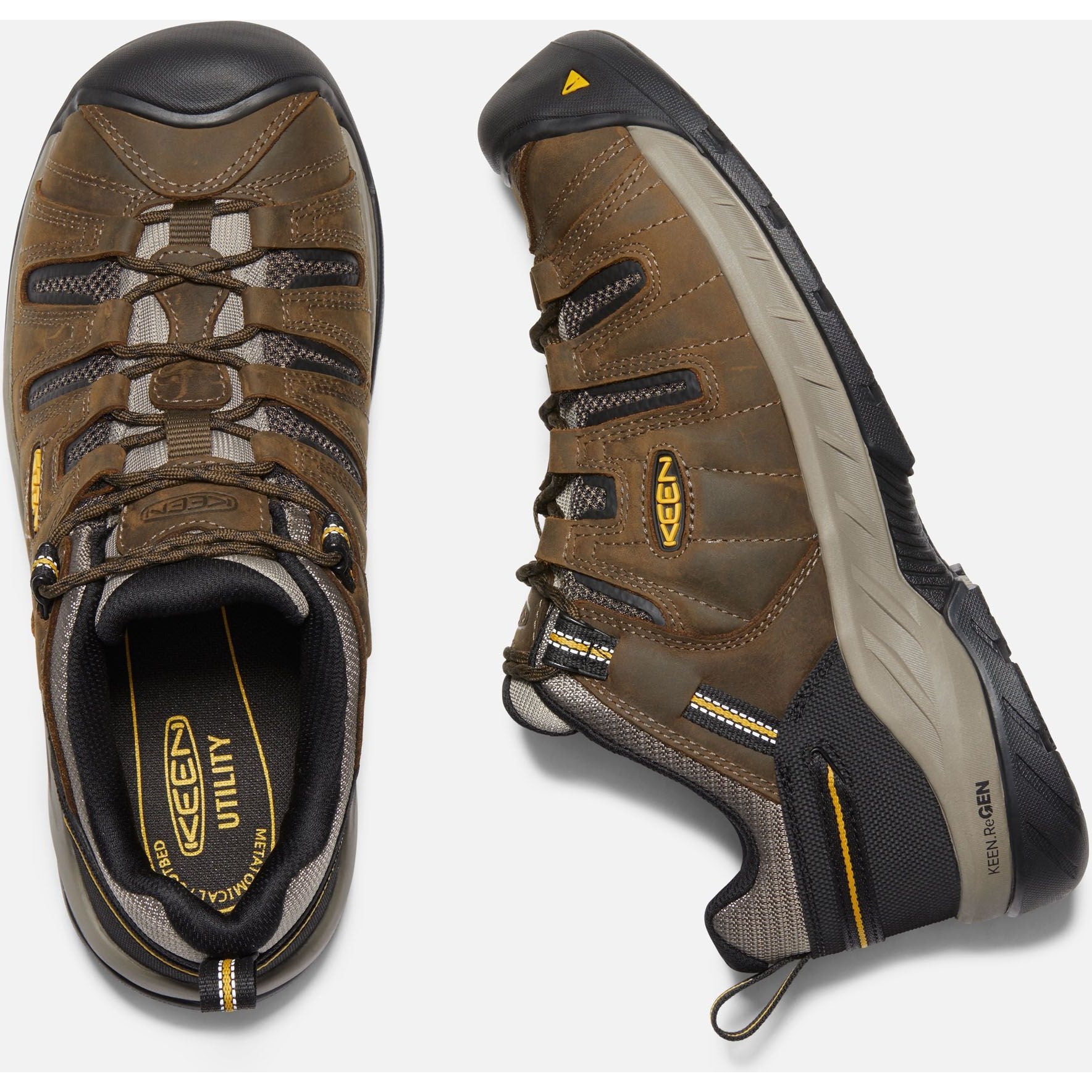 KEEN Utility Men's Flint II Soft Toe Work Shoe- Cascade Brown- 1023241  - Overlook Boots