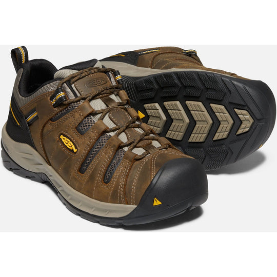 KEEN Utility Men's Flint II Soft Toe Work Shoe- Cascade Brown- 1023241  - Overlook Boots