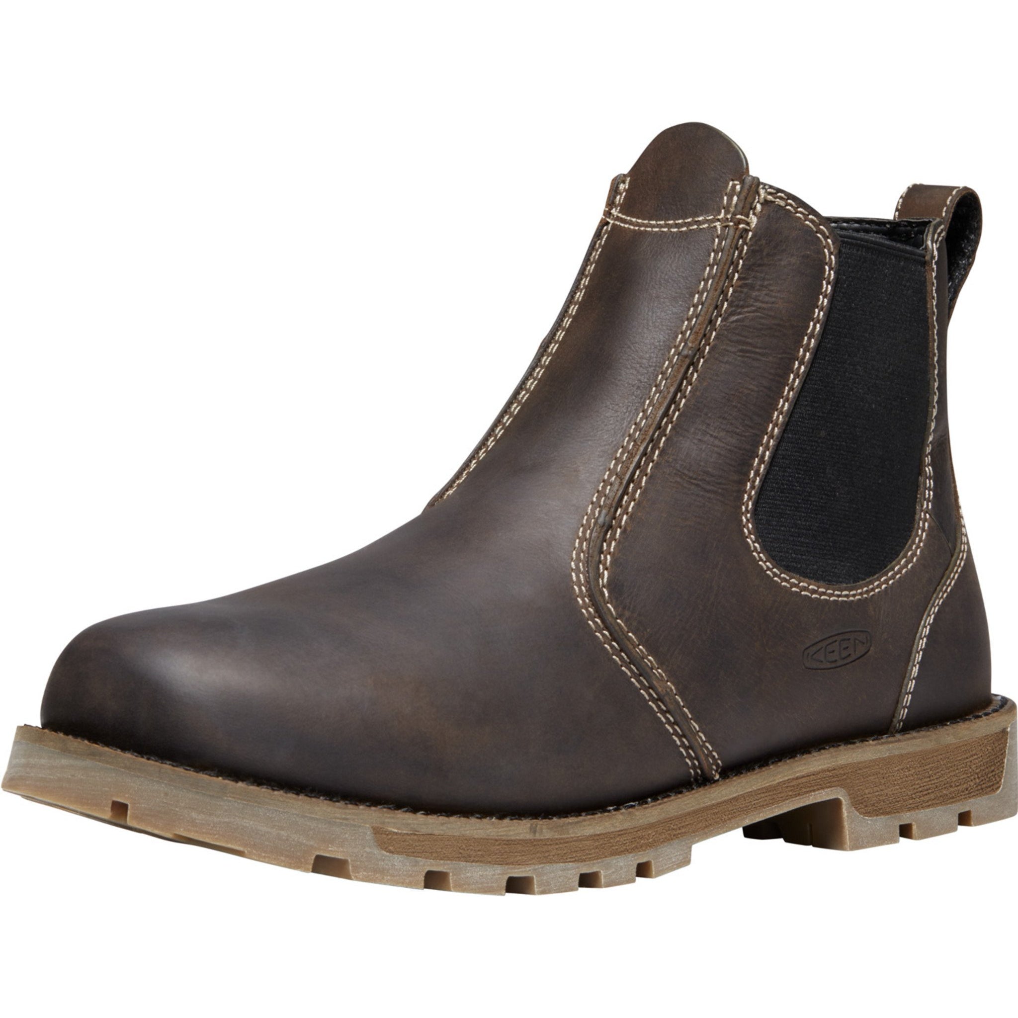 KEEN Utility Men's Seattle Romeo 6" Soft Toe Work Boot- Brown- 1024261  - Overlook Boots