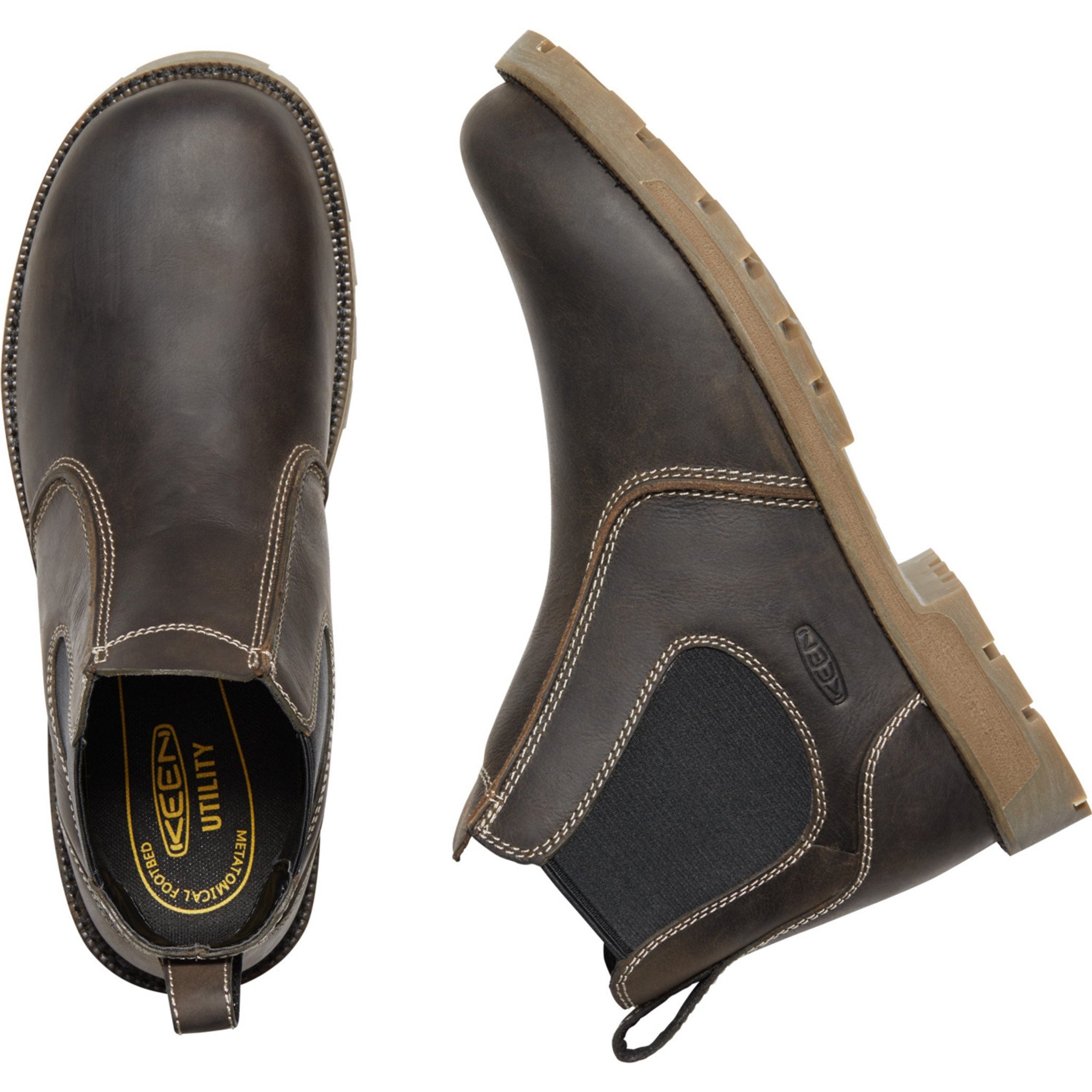 KEEN Utility Men's Seattle Romeo 6" Soft Toe Work Boot- Brown- 1024261  - Overlook Boots