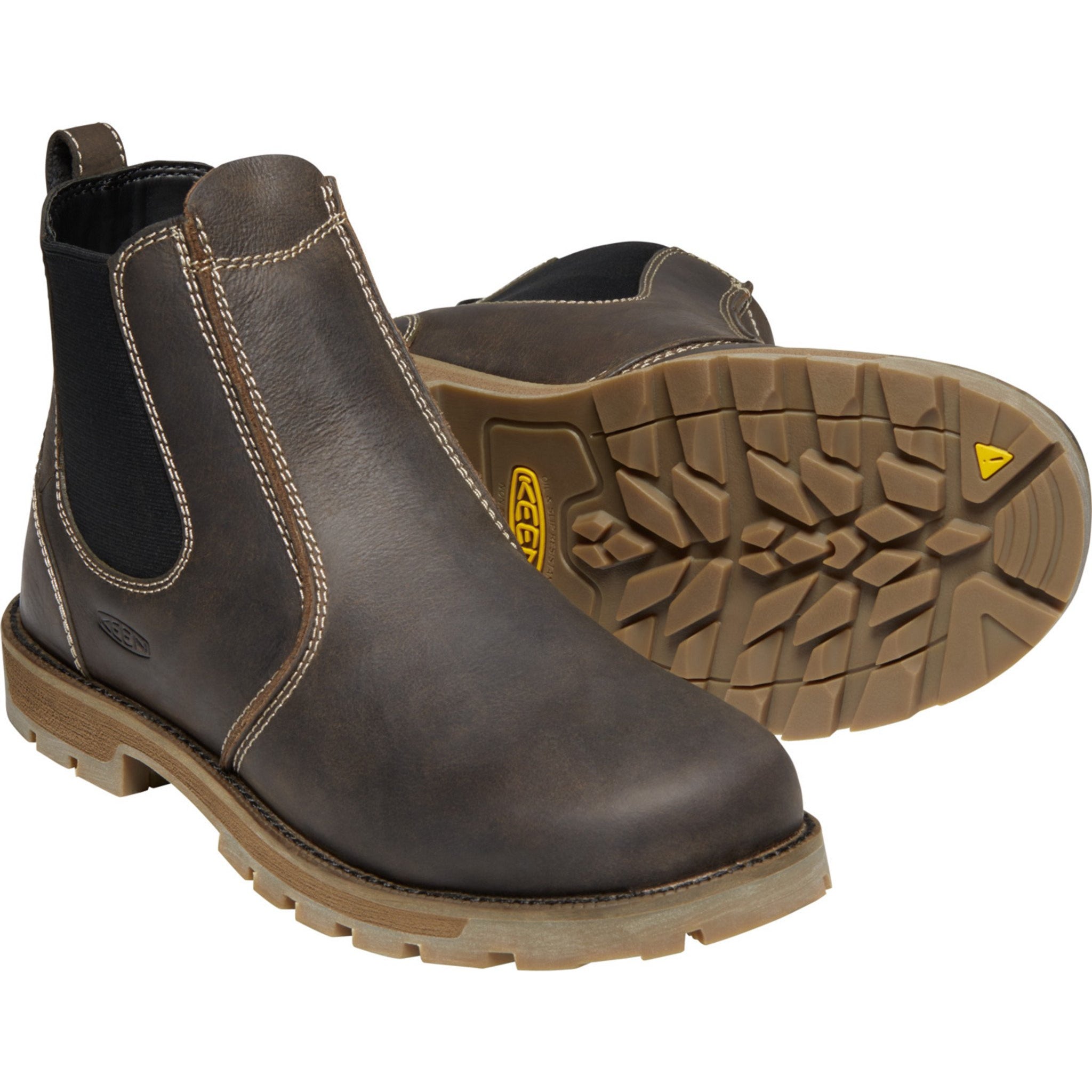 KEEN Utility Men's Seattle Romeo 6" Soft Toe Work Boot- Brown- 1024261  - Overlook Boots