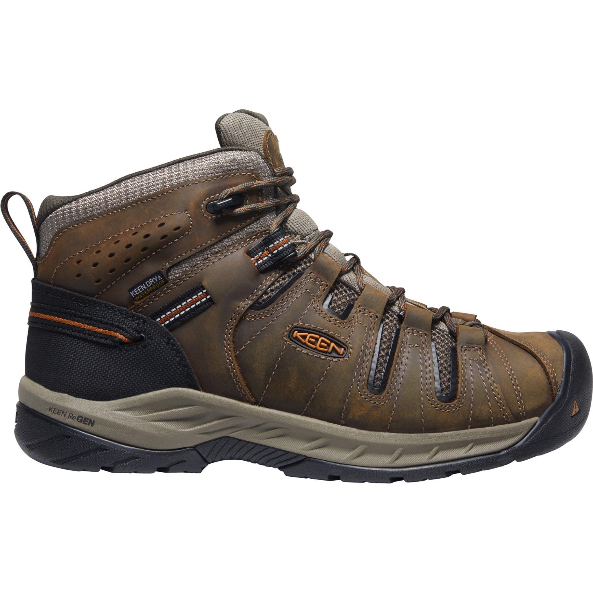 Keen Utility Men's Flint II Mid Soft Toe WP Work Boot- Olive - 1025613  - Overlook Boots