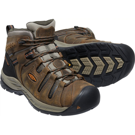 Keen Utility Men's Flint II Mid Soft Toe Waterproof Work Boot- Olive - 1025613 - Overlook Boots