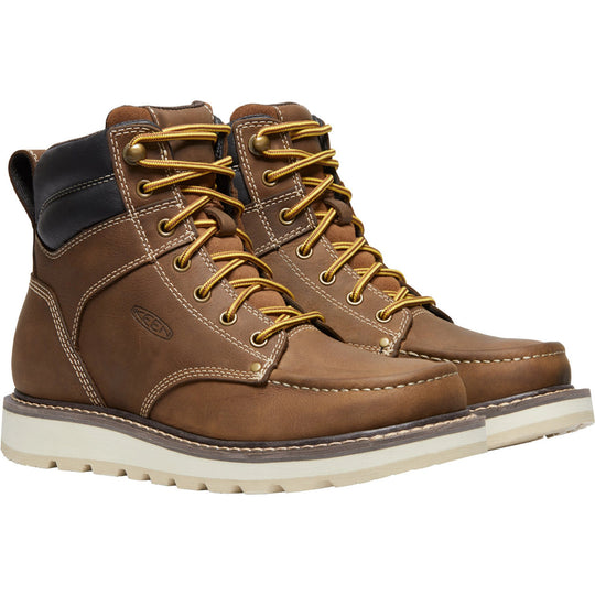 Keen Utility Men's Cincinnati 6" Soft Toe Wedge Work Boot - 1025614 7.0 / Medium / Brown - Overlook Boots