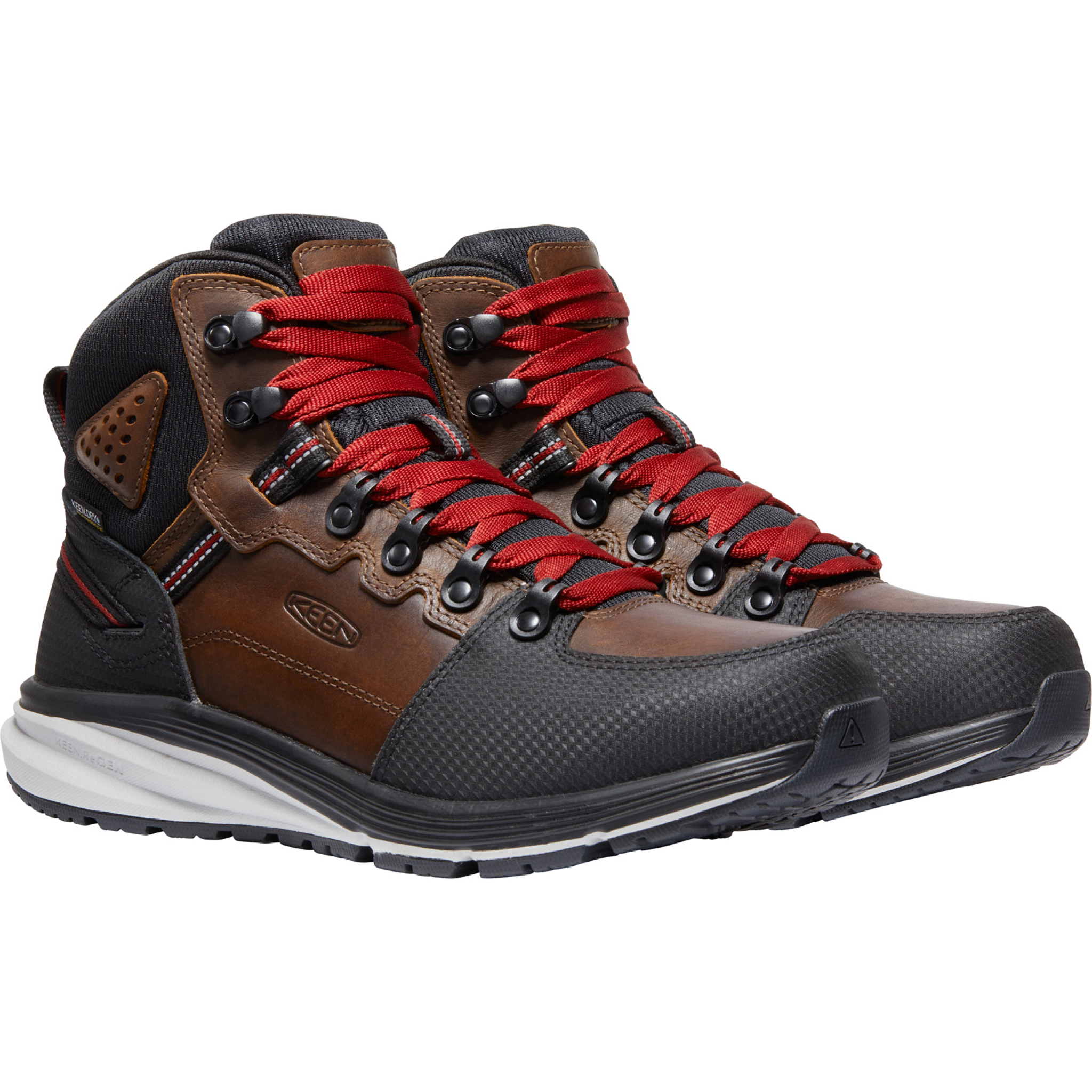 KEEN Utility Men's Red Hook Mid Soft Toe WP Work Boot Tobacco- 1025618 15 / Wide / Tobacco - Overlook Boots
