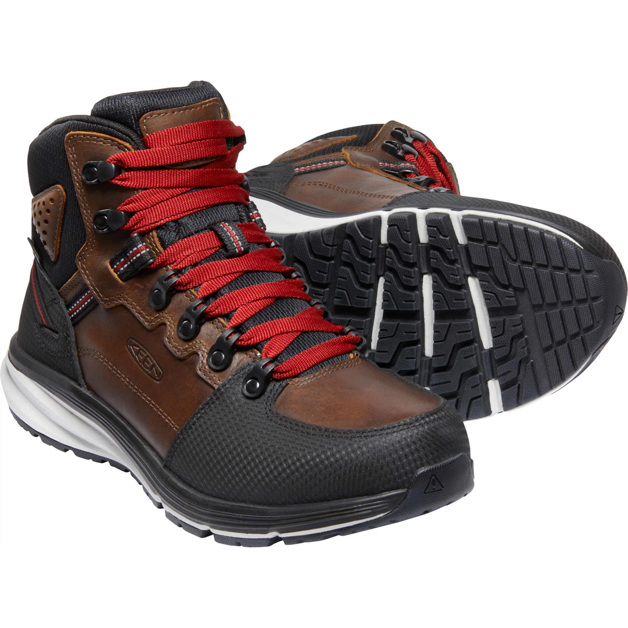 KEEN Utility Men's Red Hook Mid Soft Toe WP Work Boot Tobacco- 1025618  - Overlook Boots