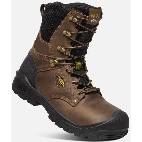 KEEN Utility Men's Independence 8" WP Carbon FT Work Boot - Black - 1026488  - Overlook Boots