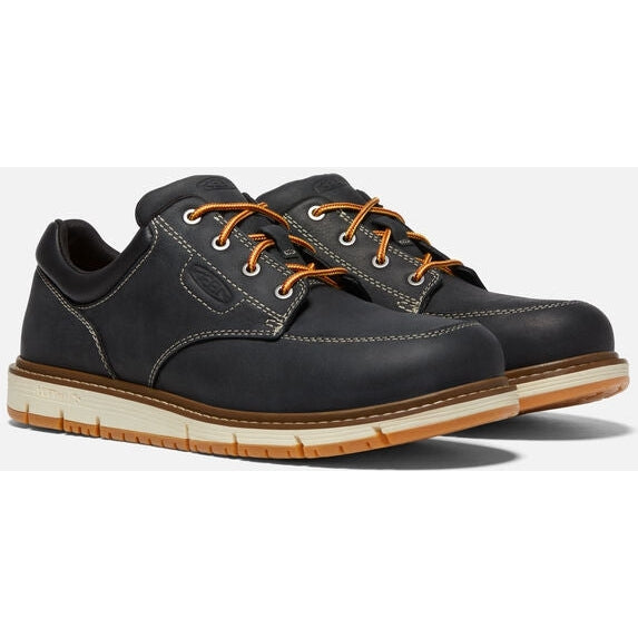 KEEN Utility Men's San Jose Oxford AT Work Shoe - Black/Off White - 1026708 7 / Medium / Black - Overlook Boots