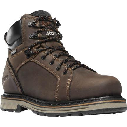 Danner Men's Steel Yard 6" Steel Toe WP Work Boot - Brown - 12531 8 / Medium / Brown - Overlook Boots