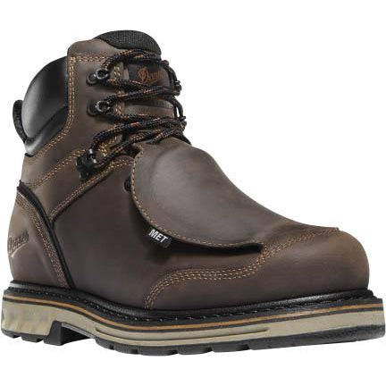 Danner Men's Steel Yard 6" Steel Toe Metguard Work Boot Brown - 12532 8 / Medium / Brown - Overlook Boots