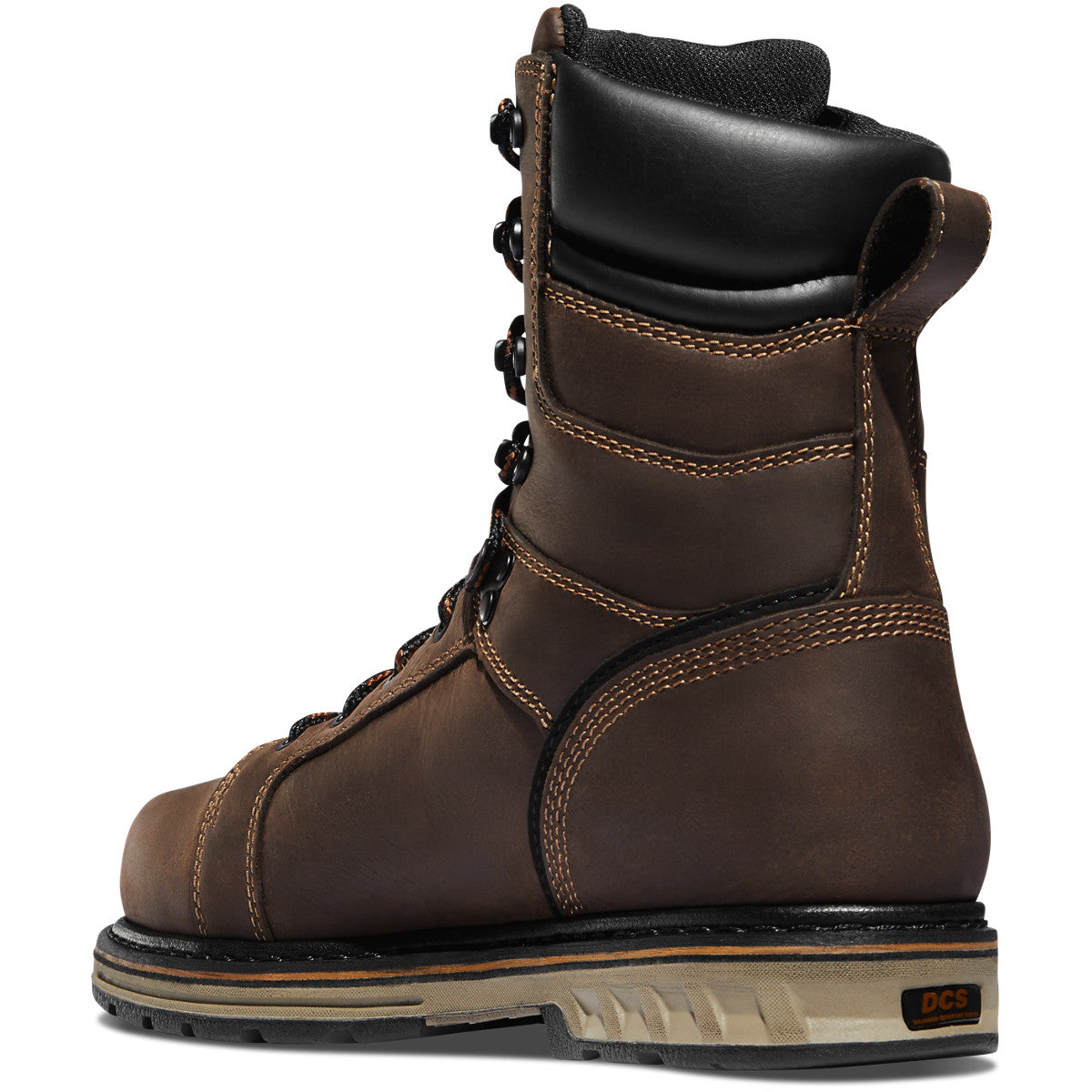 Danner Men's Steel Yard 8" Steel Toe Insulated WP Work Boot Brown 12535  - Overlook Boots