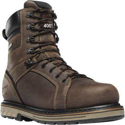 Danner Men's Steel Yard 8" Steel Toe Insulated WP Work Boot Brown 12535 8 / Medium / Brown - Overlook Boots