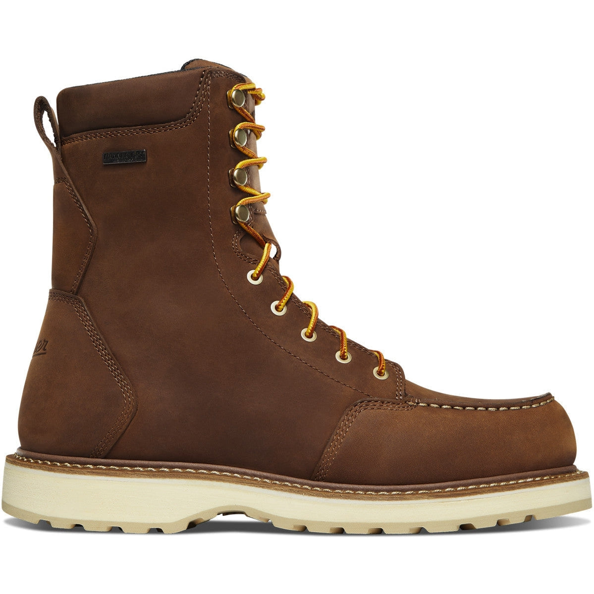 Danner Men's Cedar River 8" WP Plain Moc Toe Work Boot - Brown - 14302 7 / Medium / Brown - Overlook Boots
