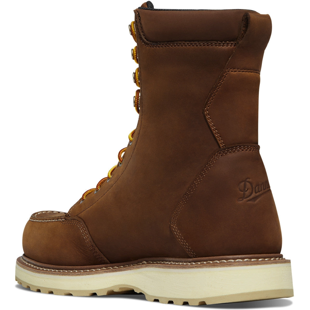 Danner Men's Cedar River 8" Waterproof Plain Moc Toe Work Boot - Brown - 14302 - Overlook Boots