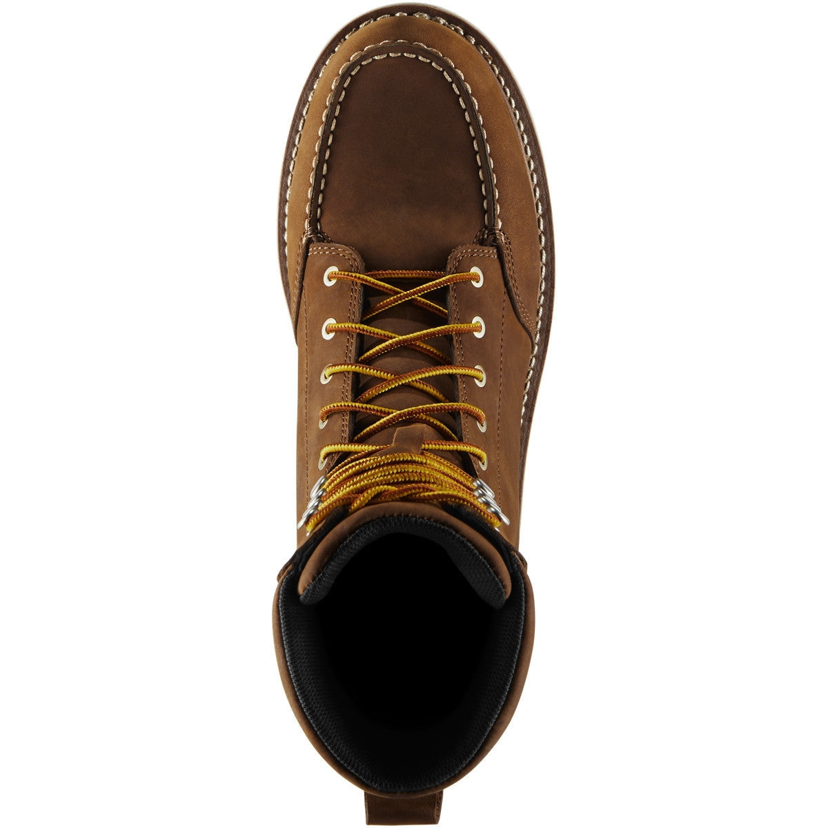 Danner Men's Cedar River 8" WP Plain Moc Toe Work Boot - Brown - 14302  - Overlook Boots