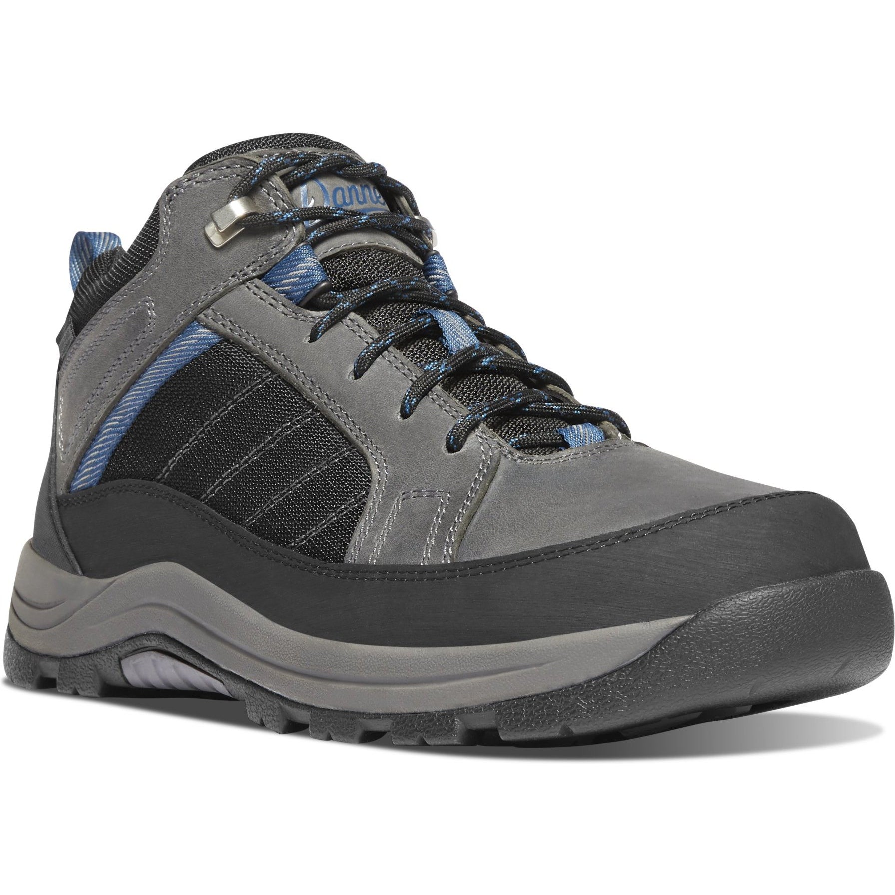 Danner Men's Riverside 4.5" Steel Toe WP Hiking Work Boot- Gray- 15342 7 / Medium / Gray/Blue - Overlook Boots