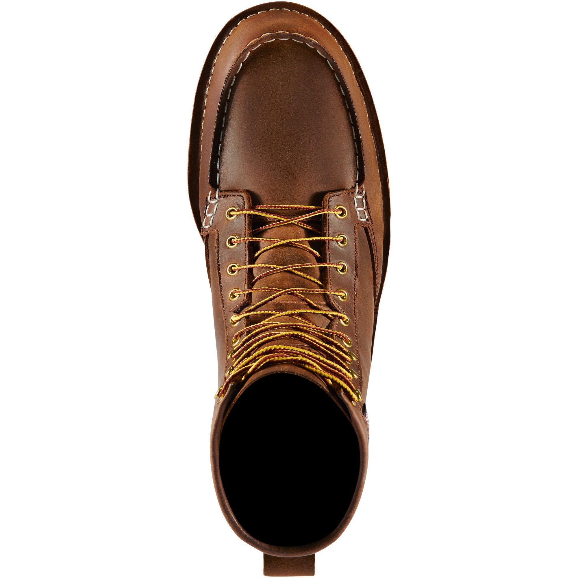 Danner Men's Bull Run 8" Moc Toe USA Made Wedge Work Boot - Tobacco - 15541  - Overlook Boots