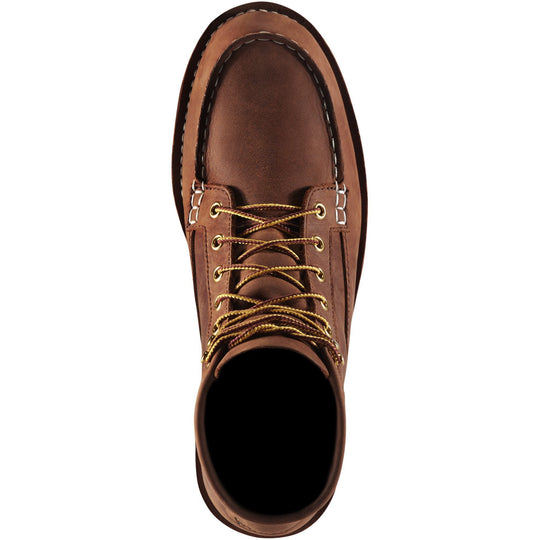 Danner Men's Bull Run 6" Moc Toe USA Made Wedge Work Boot - Tobacco - 15573 - Overlook Boots