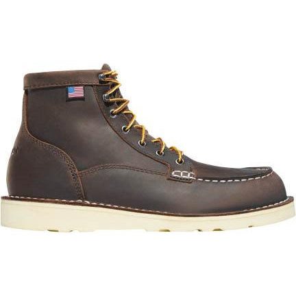 Danner Women's Bull Run 6" Steel Toe Moc Toe Wedge Work Boot - Brown - 15576 - additional image 5 - Overlook Boots