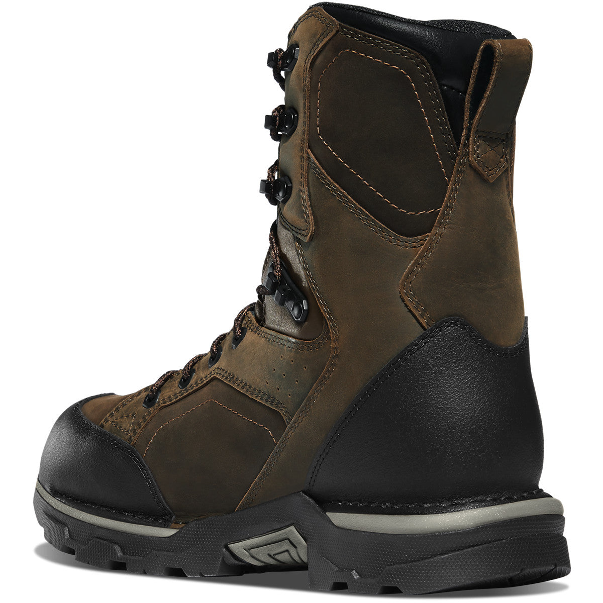 Danner Men's Crucial 8" Plain Toe Waterproof Work Boot- Brown - 15862  - Overlook Boots