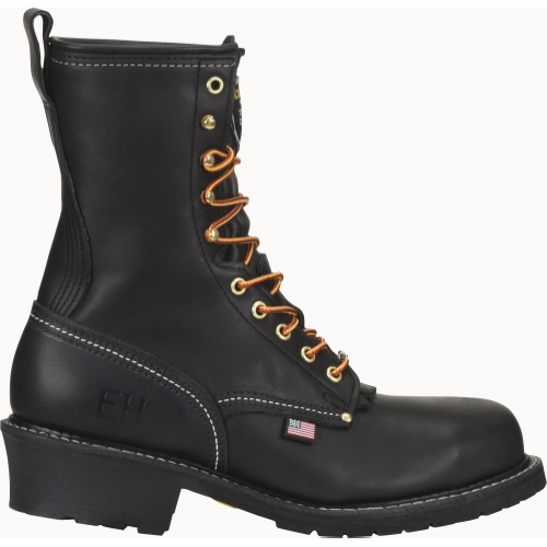 Carolina Men's Maple 9" Domestic ST Logger Slip Resist Work Boot -Black- 1922  - Overlook Boots