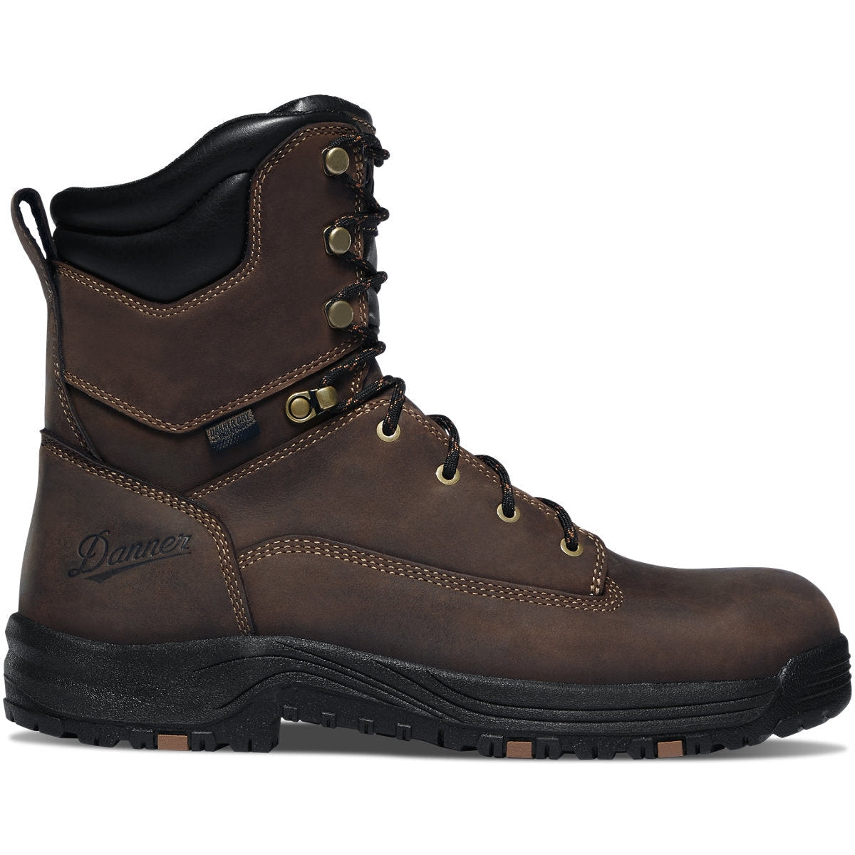 Danner Men's Caliper 8" Aluminum Toe WP Lace Up Work Boot - Brown - 19459 7 / Medium / Brown - Overlook Boots