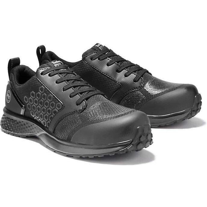 Timberland Pro Men's Reaxion Comp Toe Work Shoe-  Black - TB0A1ZA2001 7 / Medium / Black - Overlook Boots