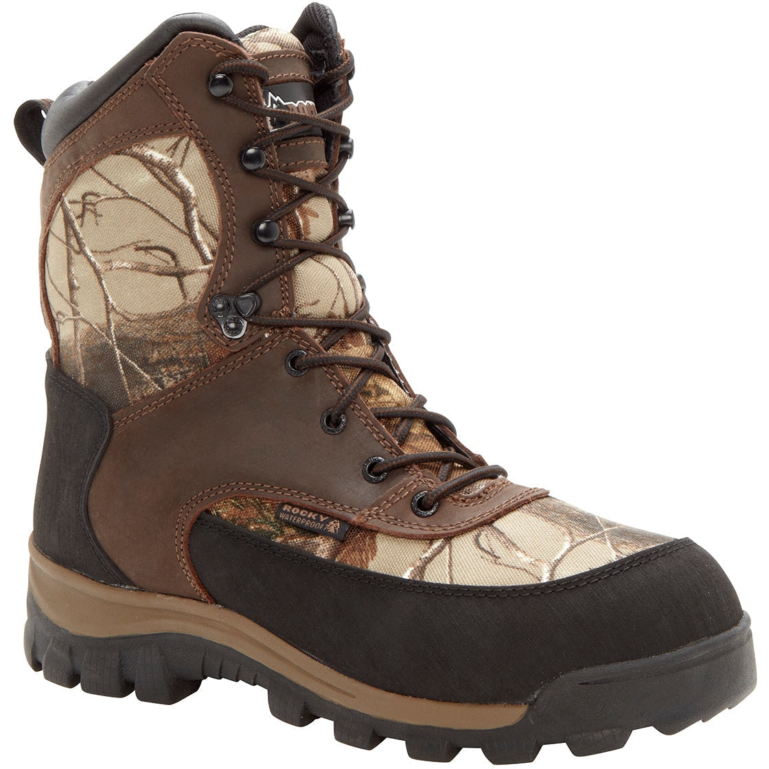 Rocky Men's Core 8" WP 400G Ins Outdoor Hunt Boot - Brown - FQ0004754 8 / Medium / Brown Realtree Camo - Overlook Boots