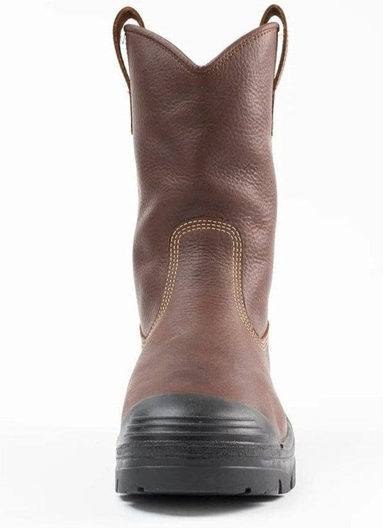 Steel Blue Men's Heeler Metguard Bump 10" Waterproof Steel Toe Work Boot - Oak - 862905 - Overlook Boots