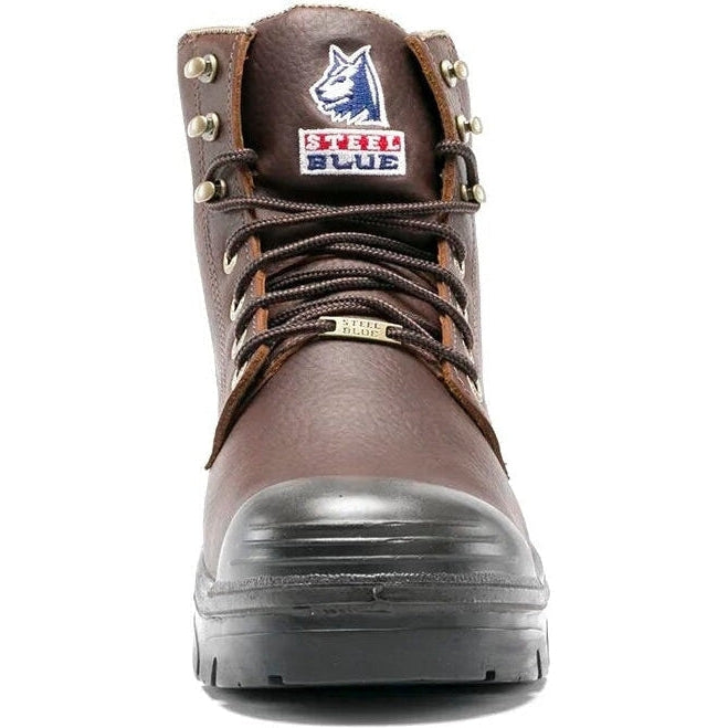 Steel Blue Men's Argyle Met Bump 6" WP Steel Toe Metguard Work Boot - Oak - 832912  - Overlook Boots