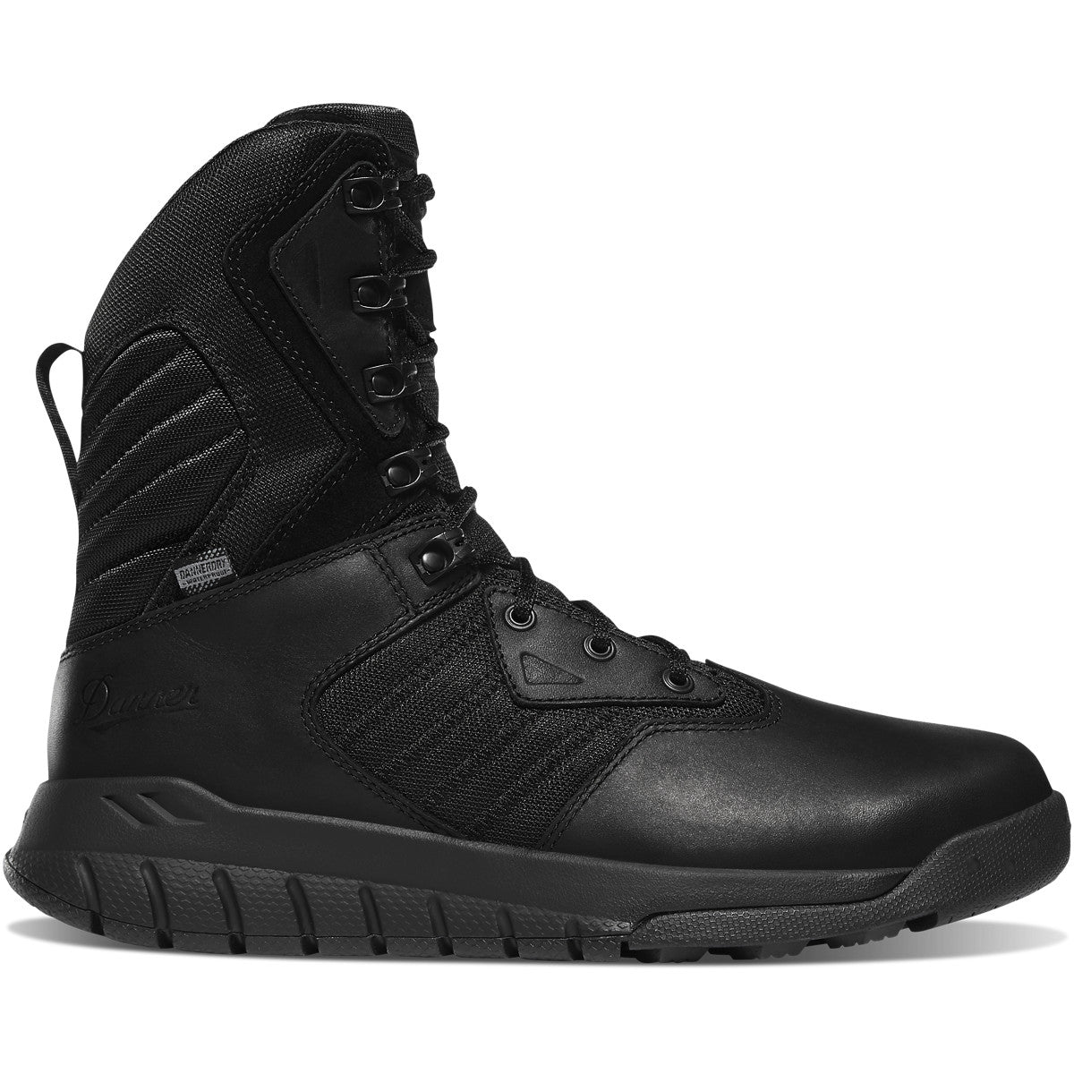 Danner Men's Instinct tactical 8" WP Side Zip Ins Work Boot- Black - 25331  - Overlook Boots