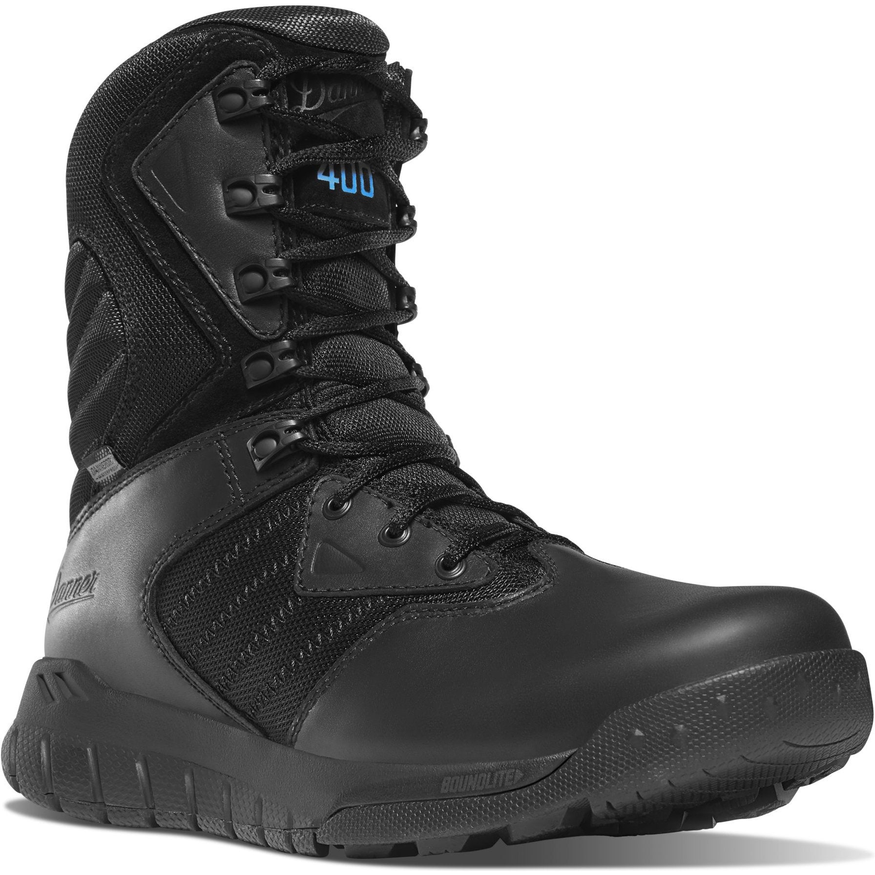 Danner Men's Instinct Tactical 8" WP 400G Side-Zip Boot- Black - 25332 7 / Medium / Black - Overlook Boots
